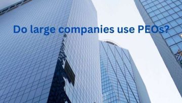 do large companies use peos